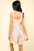 Load image into Gallery viewer, VERY J Half Button Drawstring Sleeveless Romper
