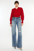 Load image into Gallery viewer, Kancan Distressed High Waist Bootcut Jeans
