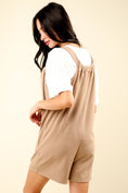 Load image into Gallery viewer, VERY J Tie Shoulder Front Pocket Romper
