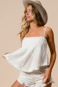 Load image into Gallery viewer, BiBi Fringed Hem Smocked Cami
