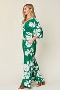 Load image into Gallery viewer, Double Take Full Size Printed Tie Back Wide Leg Jumpsuit
