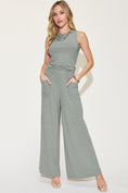 Load image into Gallery viewer, Basic Bae Full Size Ribbed Tank and Wide Leg Pants Set
