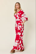 Load image into Gallery viewer, Double Take Full Size Printed Tie Back Wide Leg Jumpsuit
