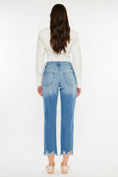 Load image into Gallery viewer, Kancan Distressed Frayed Hem Cropped Jeans
